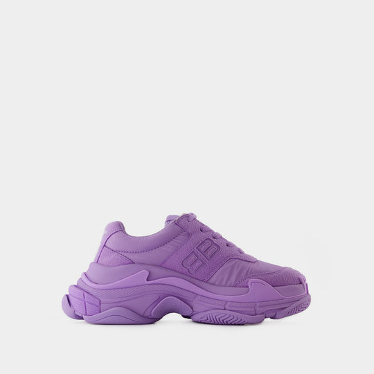 Sneakers Triple S - Balenciaga - Nylon - Lilas