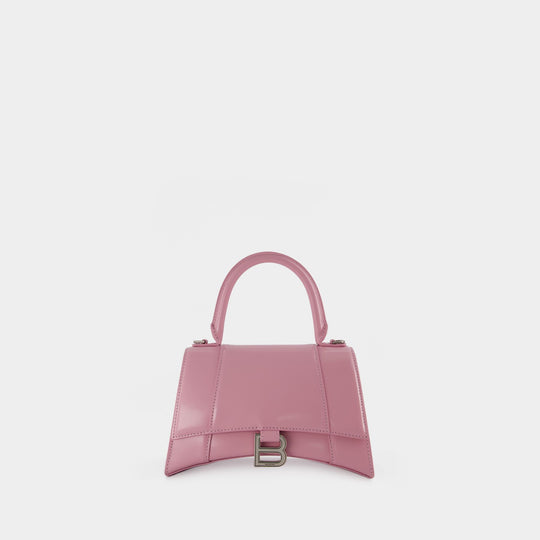 Sac Hourglass S - Balenciaga - Cuir - Powder Pink