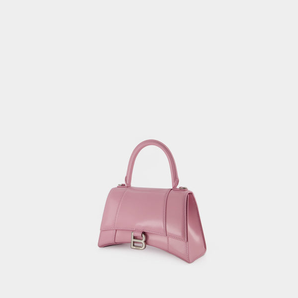 Sac Hourglass S - Balenciaga - Cuir - Powder Pink