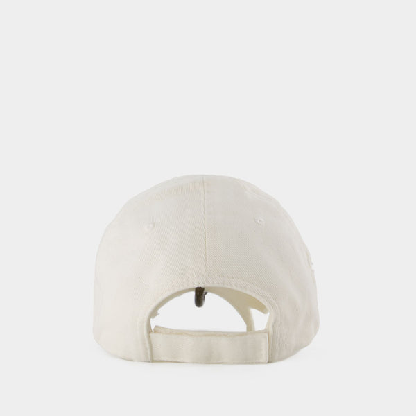 Casquette Piercing - Balenciaga - Coton - Blanc