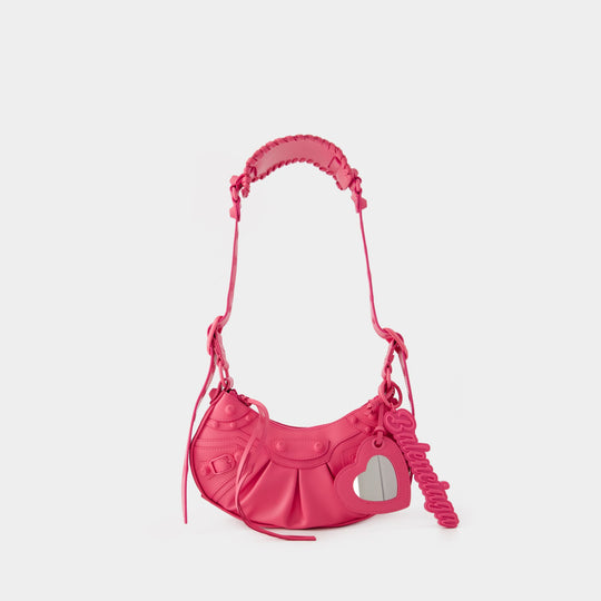 Sac Le Cagole Sho XS - Balenciaga - Cuir - Bright Pink