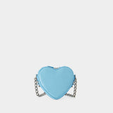 Sac Mini Cag Heart - Balenciaga - Cuir - Sea Blue
