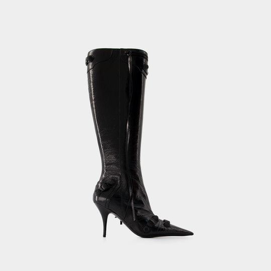 Bottes CAGOLE H90 - Balenciaga - Cuir - Noir
