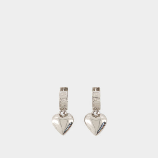 Boucles D'Oreilles Sharp Heart - Balenciaga - Argent - Argenté