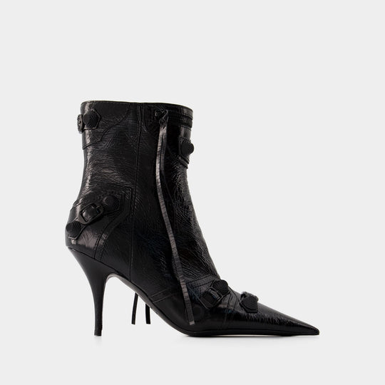 Bottines Cagole Bootie H90 - Balenciaga - Cuir - Noir
