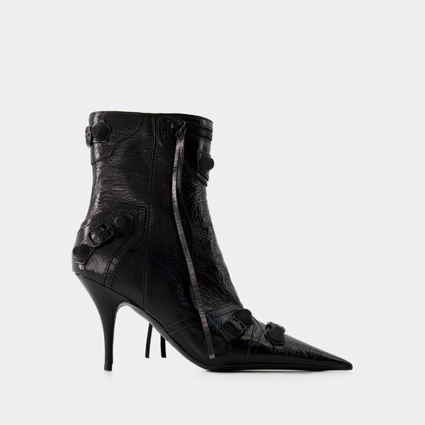 Bottines Cagole Bootie H90 - Balenciaga - Cuir - Noir
