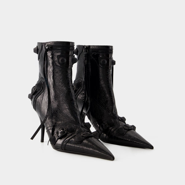 Bottines Cagole Bootie H90 - Balenciaga - Cuir - Noir