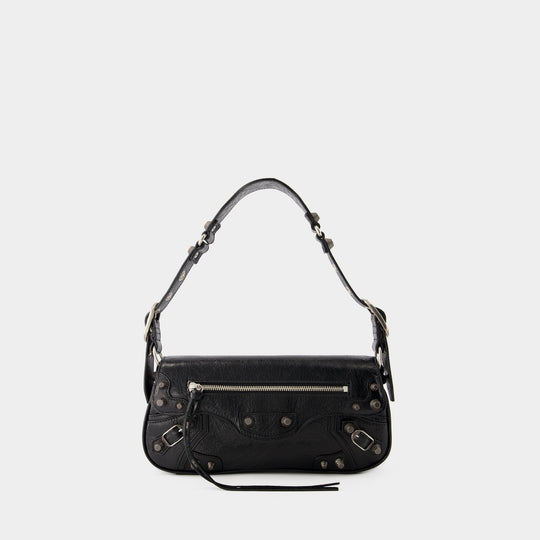 Sac Porté Épaule Le Cagole Sling S - Balenciaga - Cuir - Noir