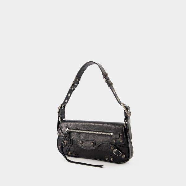 Sac Porté Épaule Le Cagole Sling S - Balenciaga - Cuir - Noir