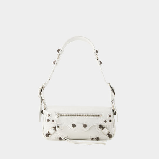 Sac Porté Épaule Le Cagole Sling Xs - Balenciaga - Cuir - Optic White