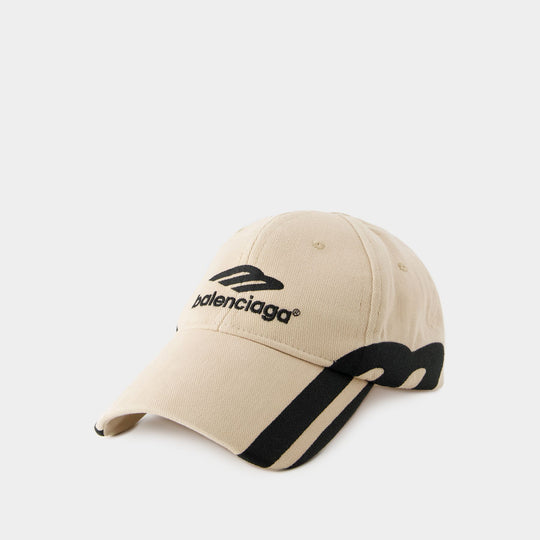 Casquette 3b - Balenciaga - Coton - Beige