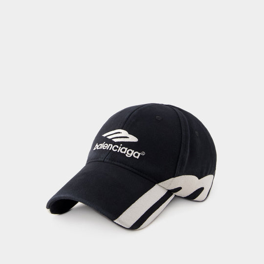 Casquette 3b - Balenciaga - Coton - Noir
