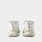 Sneakers Runner - Balenciaga - Maille - Blanc