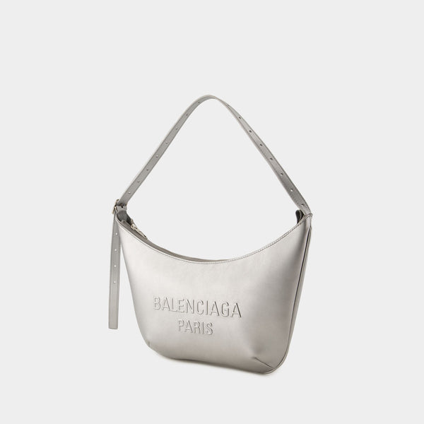 Sac Porté Épaule Mary Kate Sling - Balenciaga - Cuir - Argenté