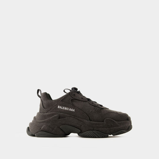 Sneakers Triple S - Balenciaga - Denim - Noir
