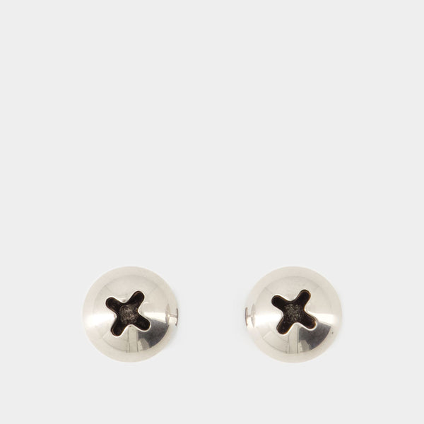 Boucles D'oreilles Garage Screw - Balenciaga - Argent - Argenté