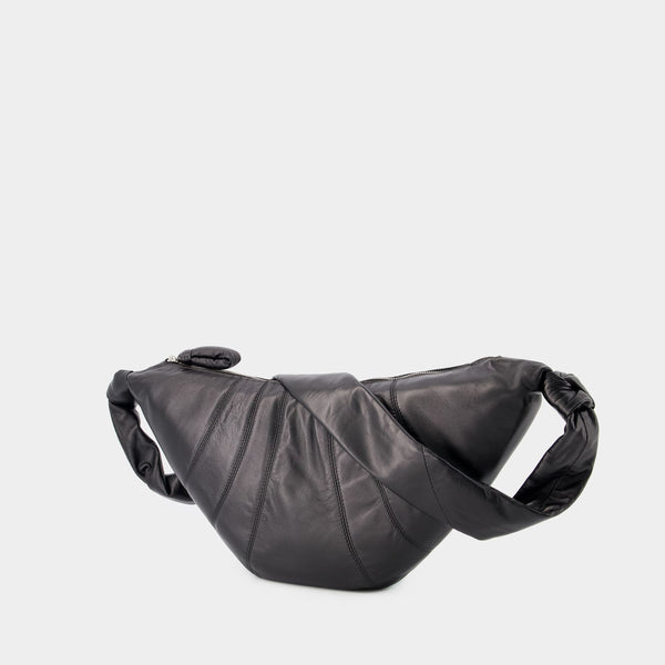 Sac à Bandoulière Medium Croissant - Lemaire - Cuir - Noir