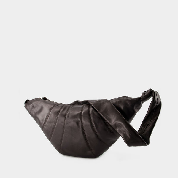 Sac Medium Croissant - Lemaire - Cuir - Chocolat Foncé