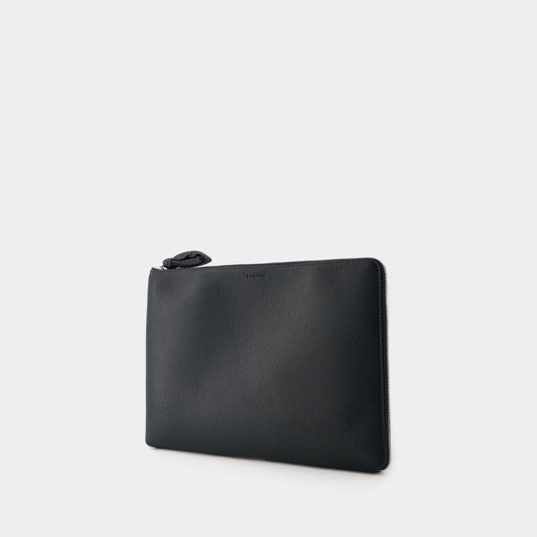 Pochette Document Holder - Lemaire - Cuir - Midnight Green