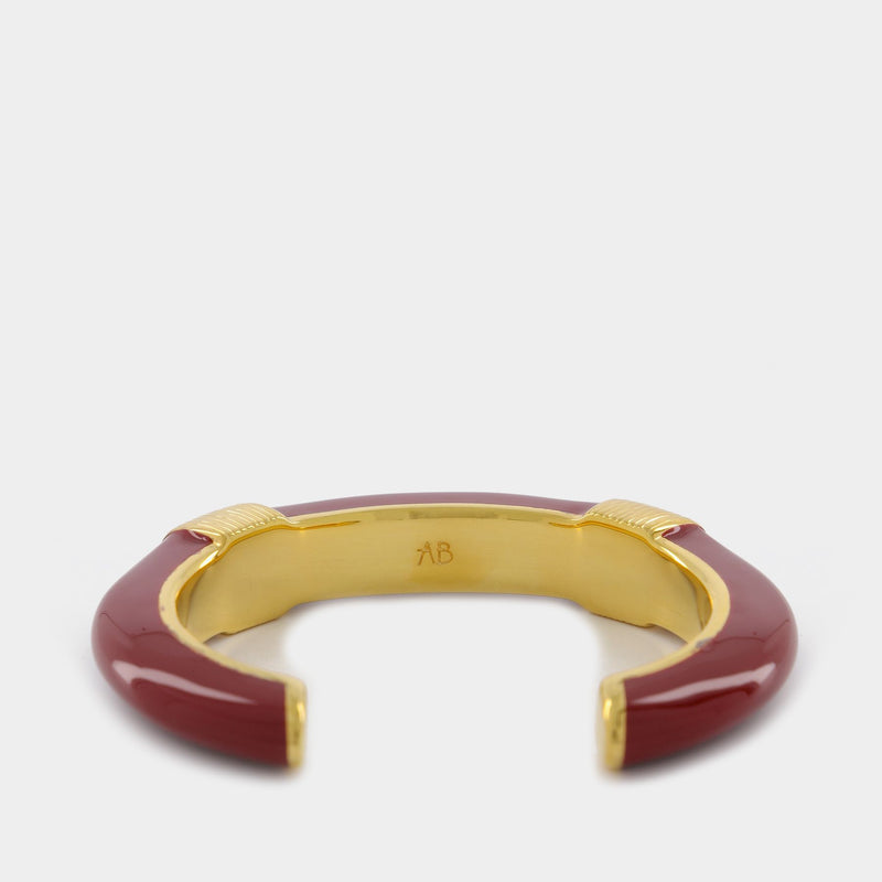 Bracelet N Katt en Resine Rouge/Or