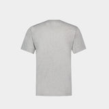 T-shirt Grey Fox Head Patch - Maison Kitsune - Coton - Gris