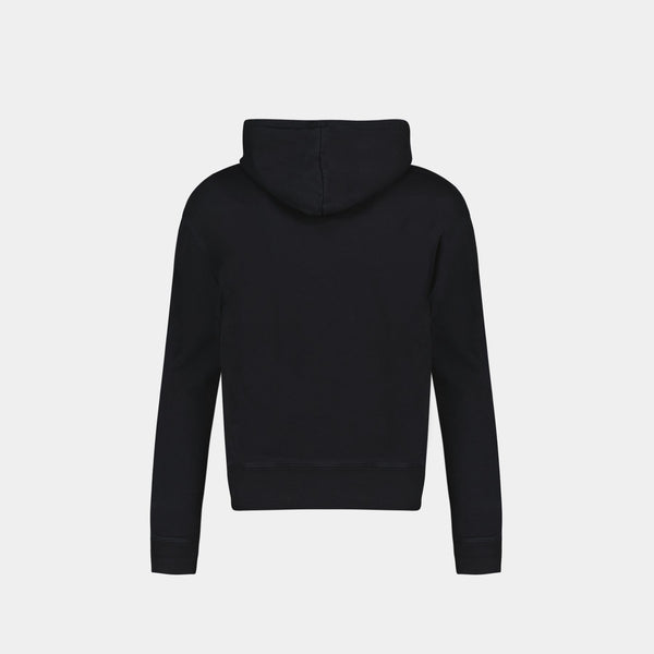Sweatshirt à Capuche Chillax Fox en Coton Noir