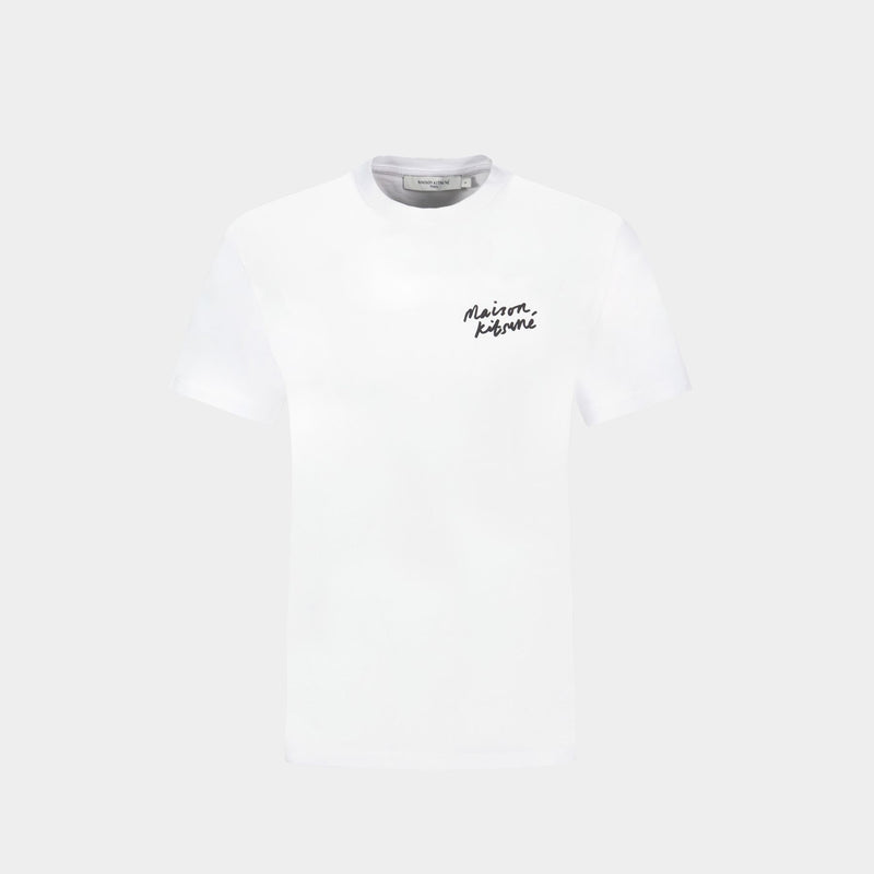 T-Shirt Mini Handwriting - Maison Kitsune - Coton - Blanc