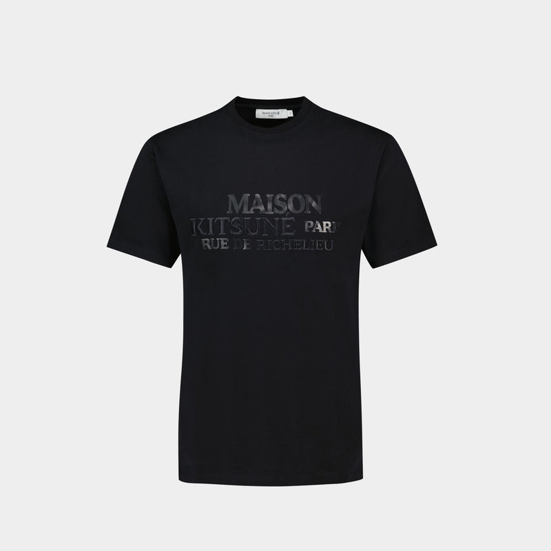 T-Shirt Relaxed Rue Richelieu en Coton Noir