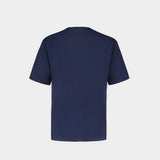 T-Shirt Vibrant Fox Head - Maison Kitsuné - Coton - Bleu