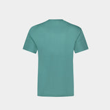T-Shirt Fox Head Patch - Maison Kitsune - Coton - Teal Grey