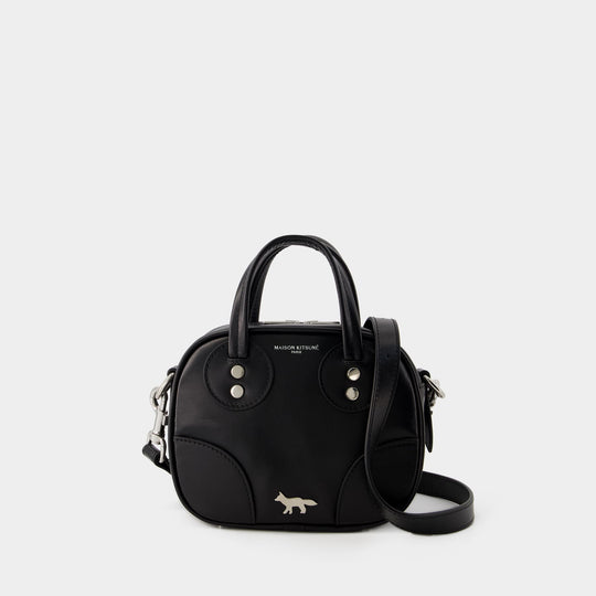 Sac à Bandoulière Boogie - Maison Kitsune - Cuir - Noir