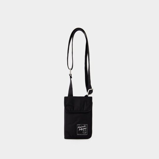 Sac à Bandoulière Neck Pouch - Maison Kitsune - Nylon - Noir