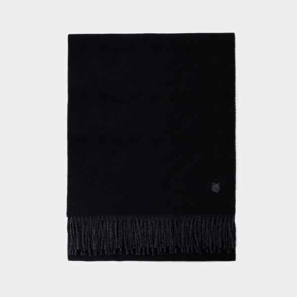 Echarpe Fox Head - Maison Kitsune - Laine - Noir