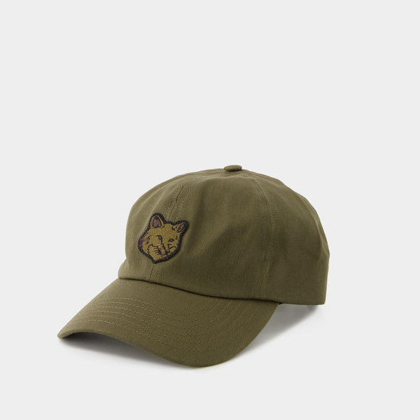 Casquette Fox Head - Maison Kitsune - Coton - Kaki
