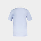 T-Shirt Chillax Fox Patch - Maison Kitsune - Coton - Bleu
