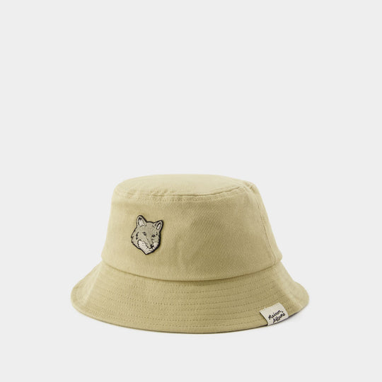 Bob Bold Fox Head - Maison Kitsune - Coton - Beige