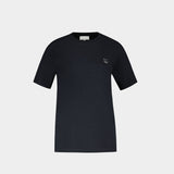 T-Shirt Bold Fox Head Patch Comfort - Maison Kitsune - Coton - Noir