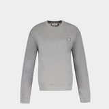 Sweatshirt Fox Head Patch Comfort - Maison Kitsune - Coton - Gris