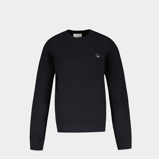 Sweatshirt Fox Head Patch Comfort - Maison Kitsune - Coton - Noir