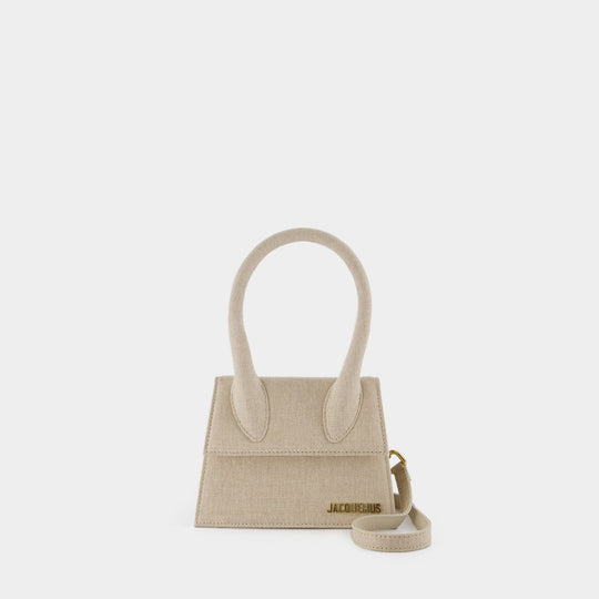 Sac Le Chiquito Moyen - Jacquemus - Lin - Light Greige