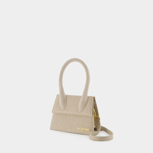 Sac Le Chiquito Moyen - Jacquemus - Lin - Light Greige