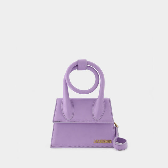 Sac Le Chiquito Nœud en Cuir Violet