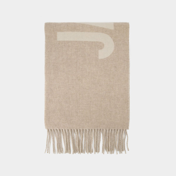 L'Echarpe Jacquemus en Laine Beige