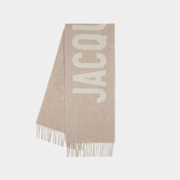 L'Echarpe Jacquemus en Laine Beige