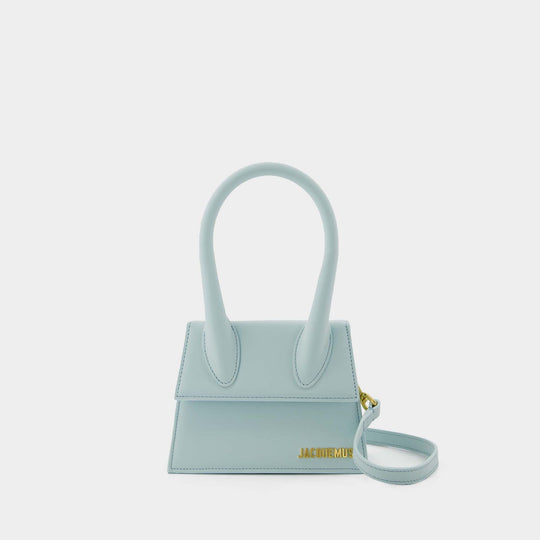 Sac Le Chiquito Moyen - Jacquemus - Cuir - Bleu Clair