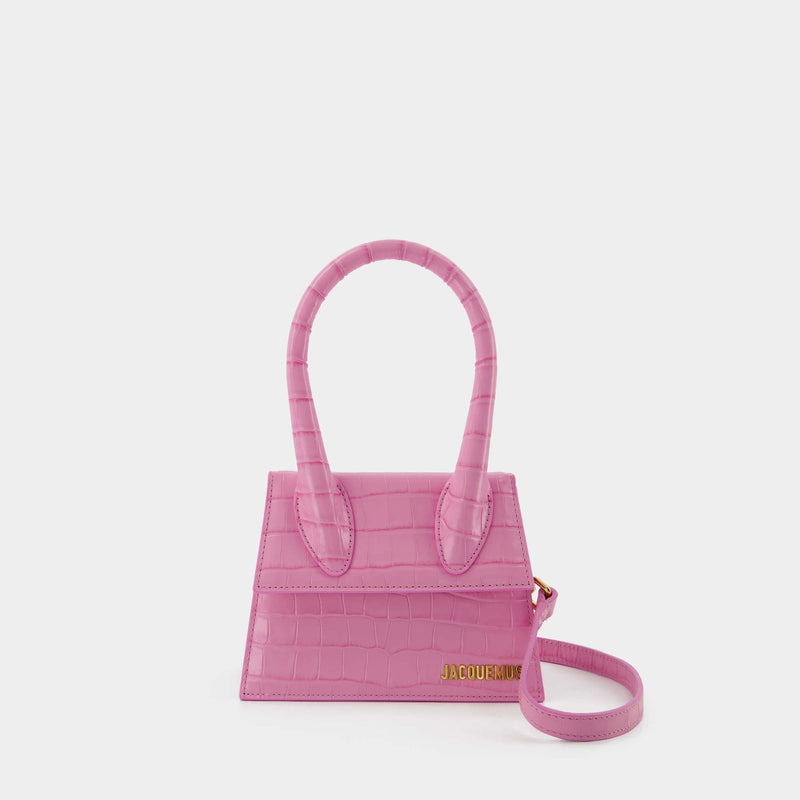 Sac Le Chiquito Moyen Jacquemus Cuir Rose