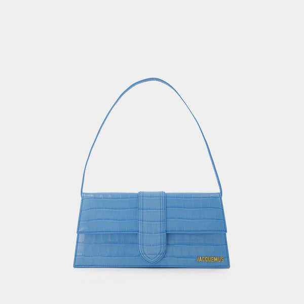 Sac Le Bambino Long - Jacquemus - Cuir - Bleu