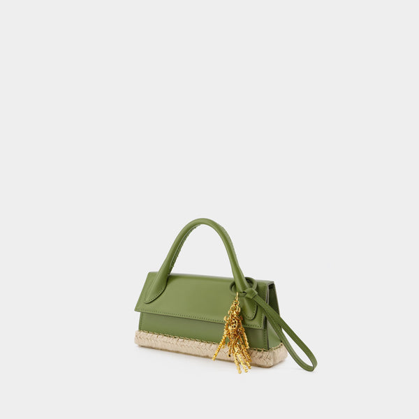 Sac Le Chiquito Long Cordao - Jacquemus - Cuir - Kaki