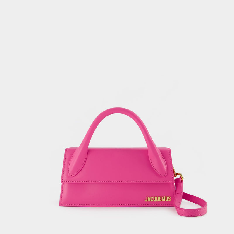 Sac Le Chiquito Long - Jacquemus - Cuir - Neon Pink