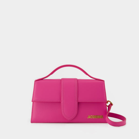 Sac Le Grand Bambino - Jacquemus - Cuir - Neon Pink